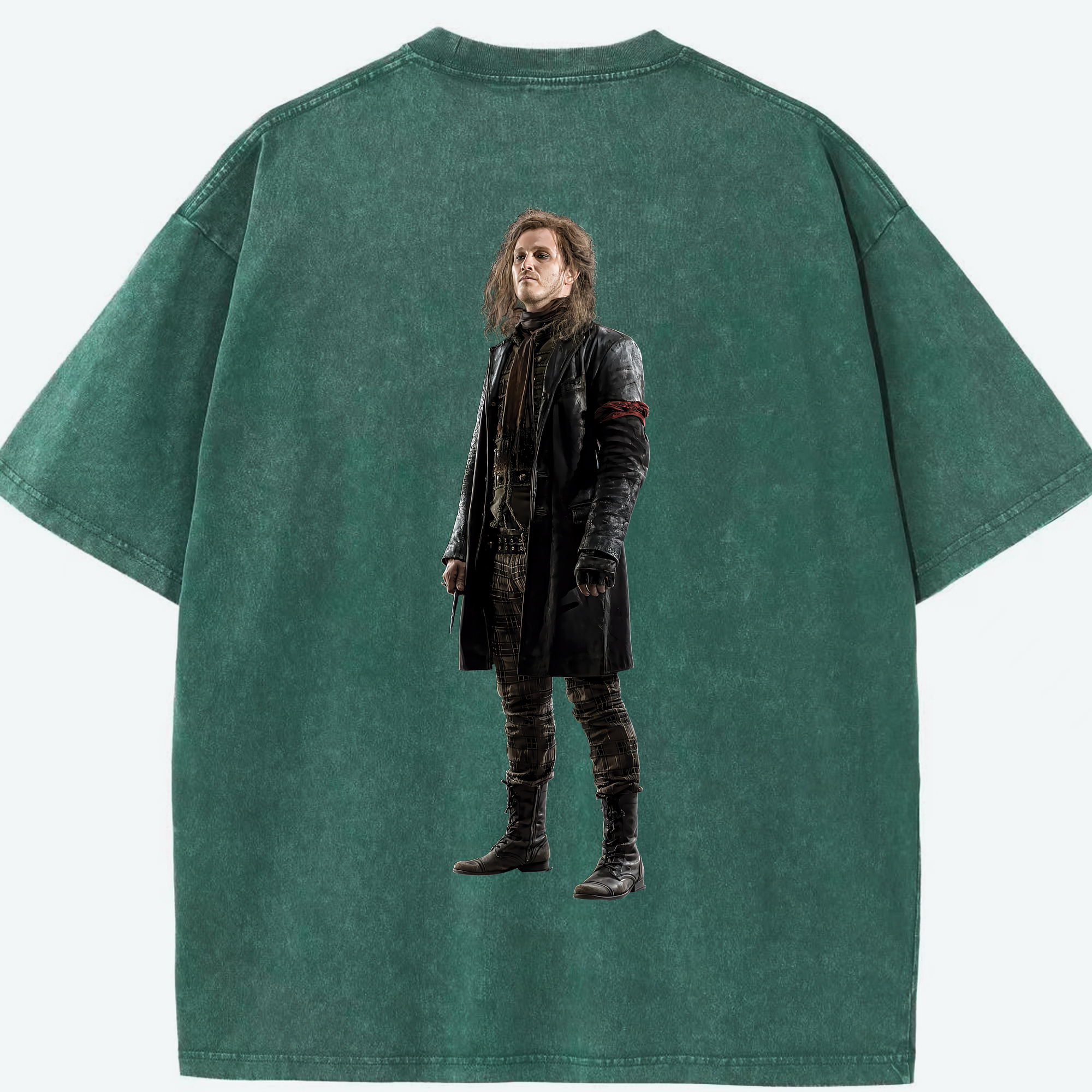 （画像用） Harry Potter ハリー・ポッターシリーズ 綿100% ヴィンテージ風 半袖Tシャツ（背面プリント）